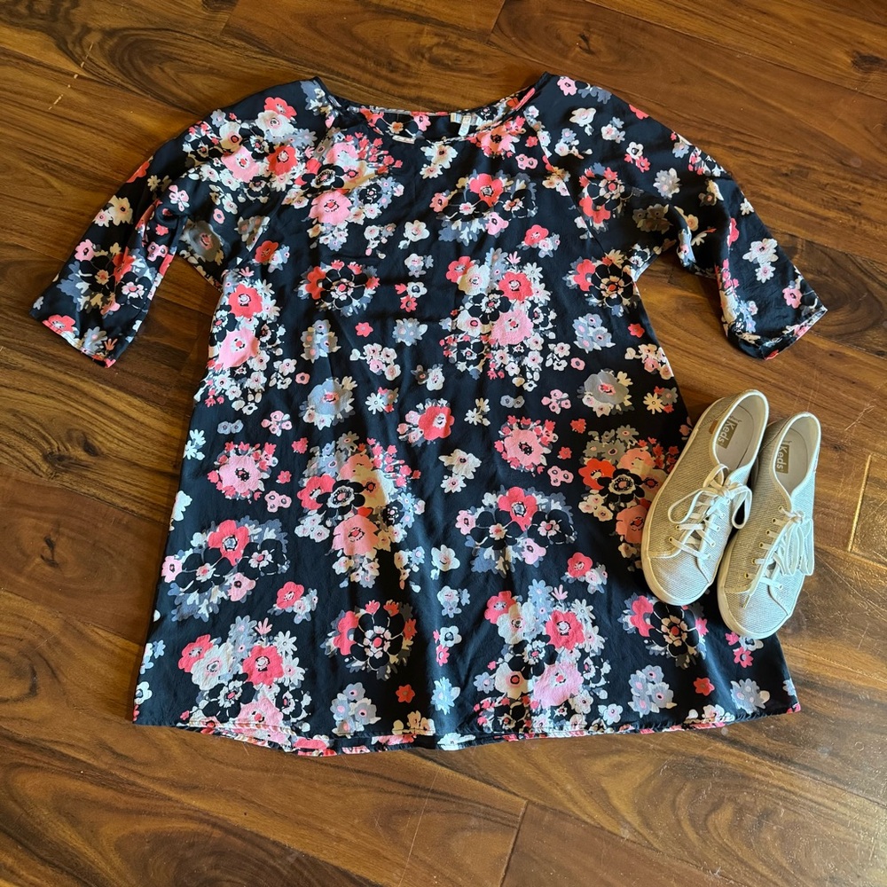 Boho Joie Floral Dress - Pink and Black